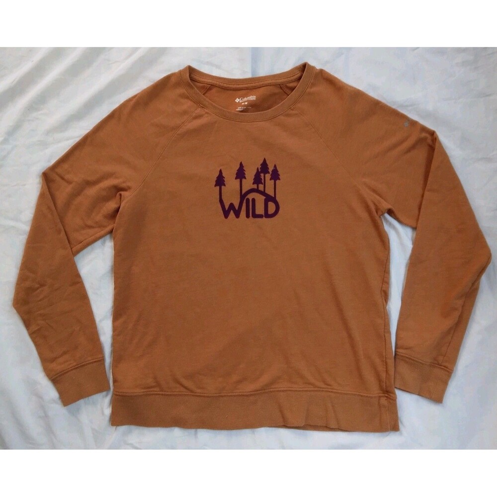 Columbia Wild Brown Sweatshirt Outdoor Hiking Granola Girl Women's Size M